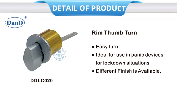 اسطوانة حافة مع Thumbturn