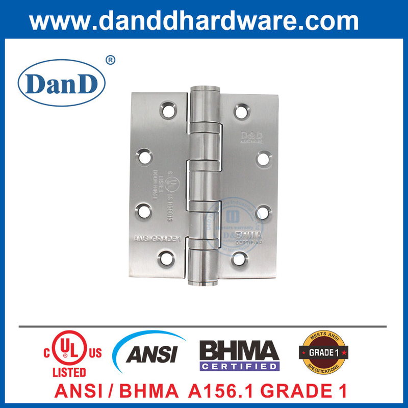 ANSI BHMA الصف الأول من الفولاذ المقاوم للصدأ غير القابل للصدأ ، Hinges-DDSS001-ANSI-1-5X4X4.8