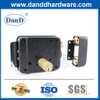 قفل الأمن النحاس النحاسي 3 جولة Deadlock Black Electric Rim Lock Set-DDRL042