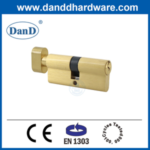 EN1303 High Security Euro Profile Side مقبض واحد على جانبي قفل المفتاح Cylinder-DDLC004-70MM-SB