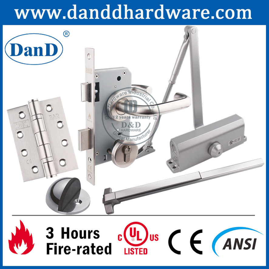CE SUS201 FIRE RATER BALLE BALLING DOOR FULL FOR WOODEN DOOR-DDSS001-CE-4X3X3