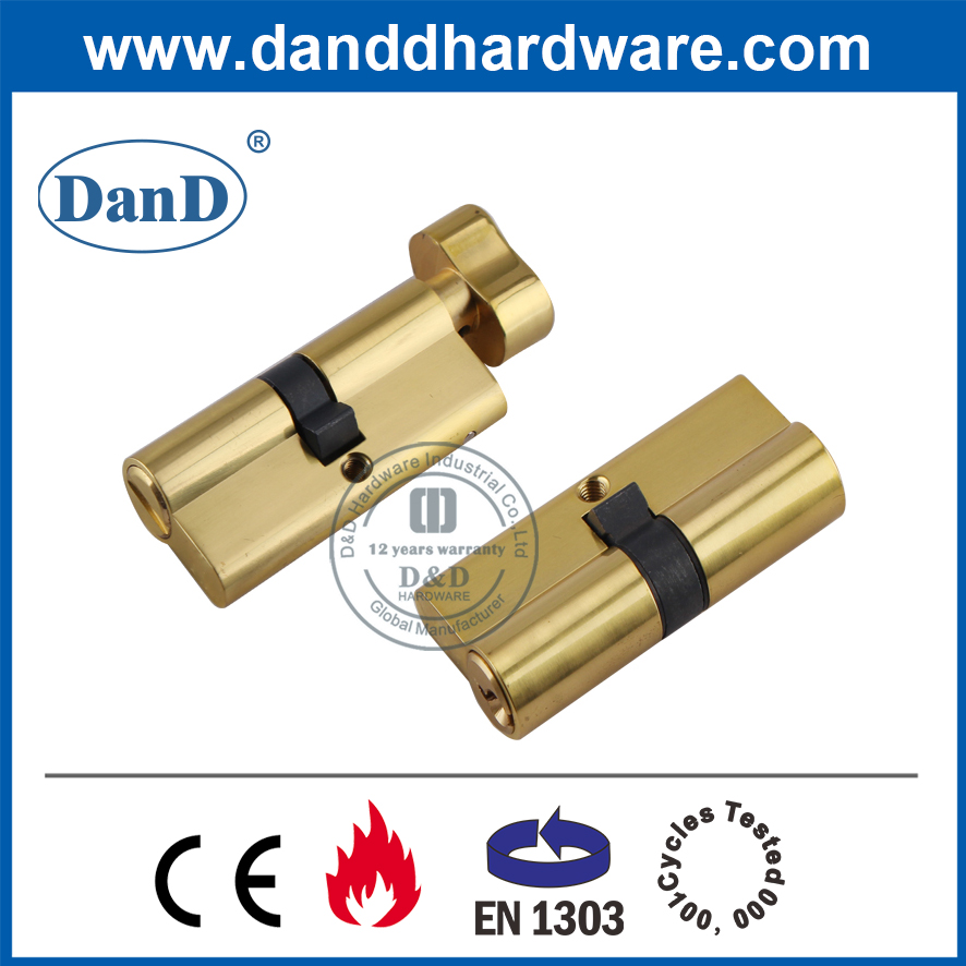 UL CE من الفولاذ المقاوم للصدأ الأصفر المصقول للأجهزة المعمارية للنار مصنفة الباب-DDDH004