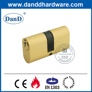 Euro Brass Matice Lock Security Oval Double Cylinder-DDLC008