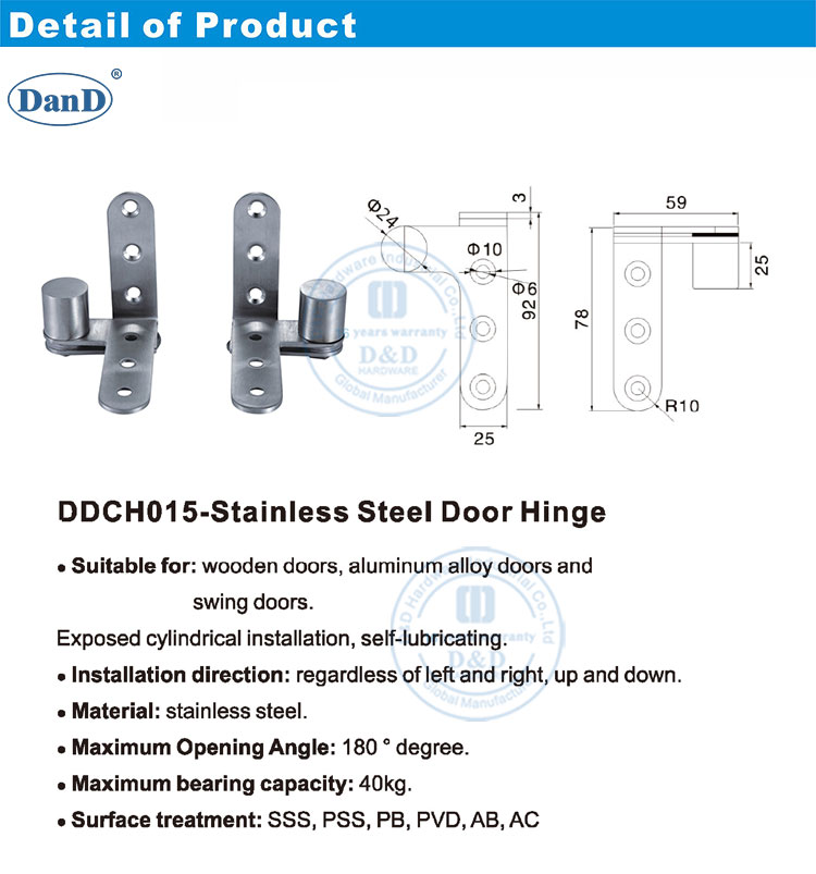 مفصلات الباب المحوري