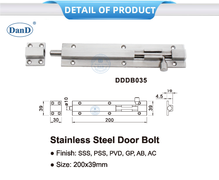 البراغي السطحية للأبواب