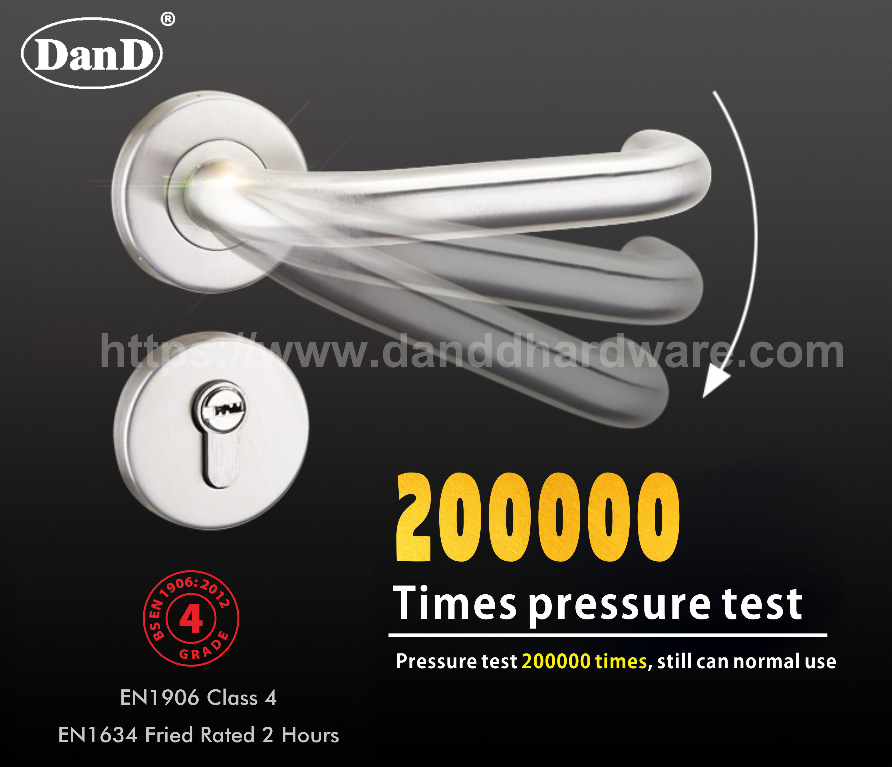 مقبض باب من الفولاذ المقاوم للصدأ و DARDWARE