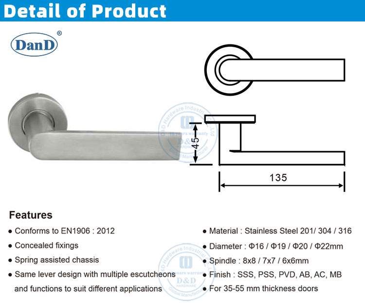 مقابض الباب المزدوج