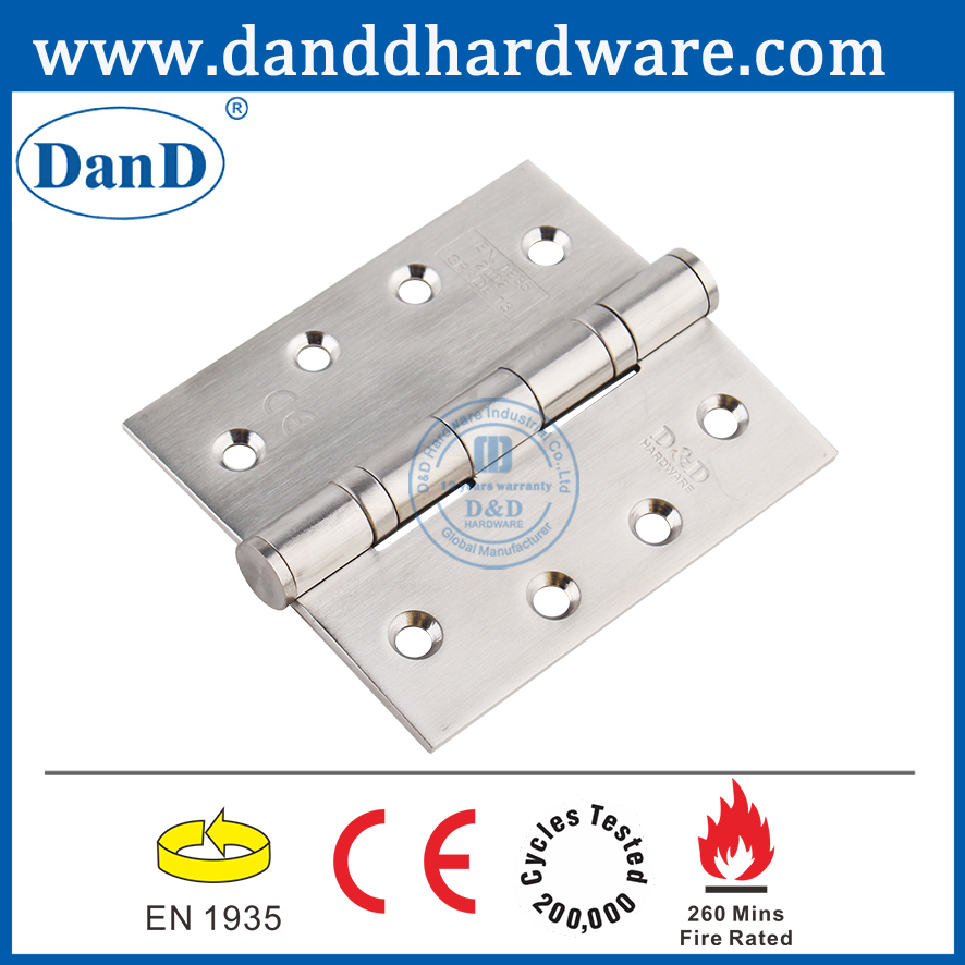 الصف 13 CE الأوروبي SS304 منع الحريق مفصلات الباب الداخلي -DDSS001 -CE -4X3.5X3