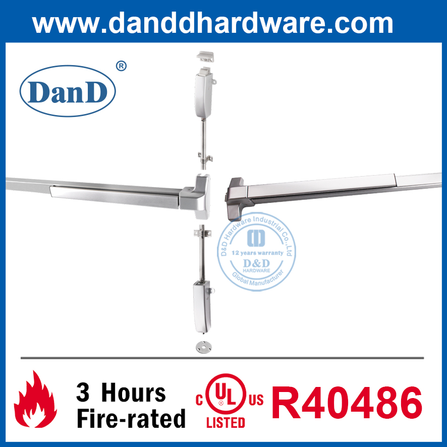 UL المدرجة ANSI الفولاذ المقاوم للصدأ النار خروج RIM الذعر جهاز-DDPD003
