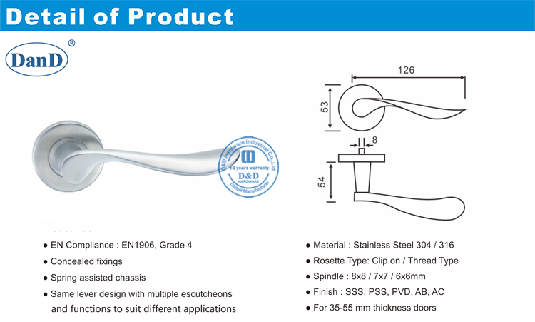 أفضل باب Lever-D و D الأجهزة