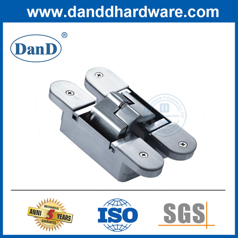 180 درجة ضبط مفصلات الفولاذ المقاوم للصدأ الواجب الأوسط ثلاثي الأبعاد مخفي المفصلي لخشب الأرجوحة DDCH012