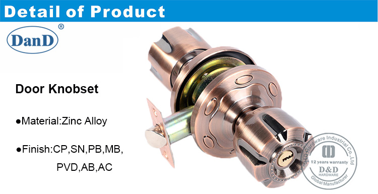 مقطع أنبوبي Knobset-DDLK052-D و D الأجهزة