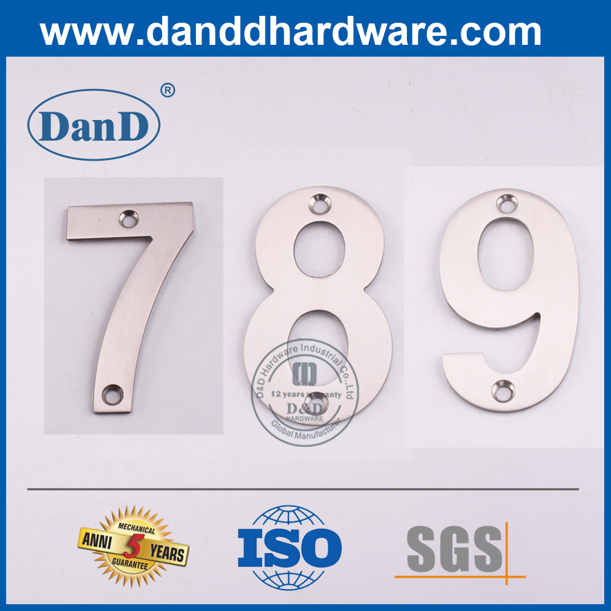 الفولاذ المقاوم للصدأ الجدار الخيالة نوع الباب رقم تسجيل لوحة DDSP013