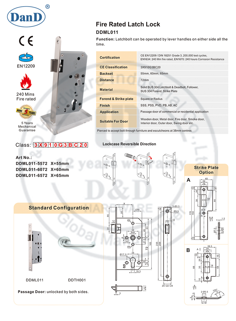 أفضل أجهزة Latchbolt Dor Home-D و D