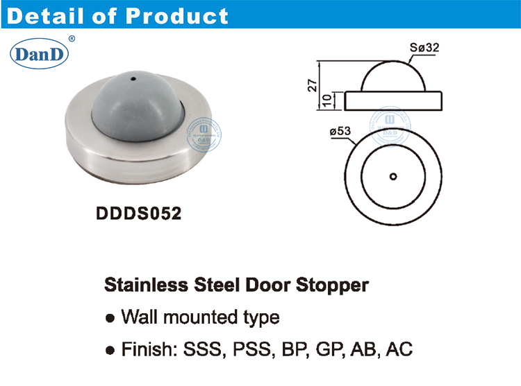 سدادة الباب على الحائط
