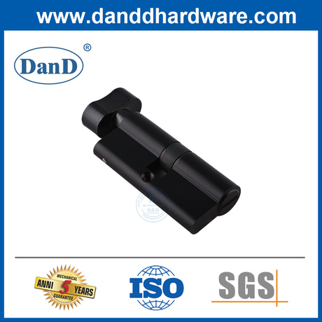 أفضل أنواع أسطوانات قفل باب الأسود الأسود لـ Euro-DDLC007-70MM-MB