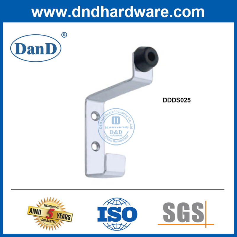 سدادة باب المرحاض العامة من الفولاذ المقاوم للصدأ مع توقف الجدار الخطاف للأبواب DDDS025