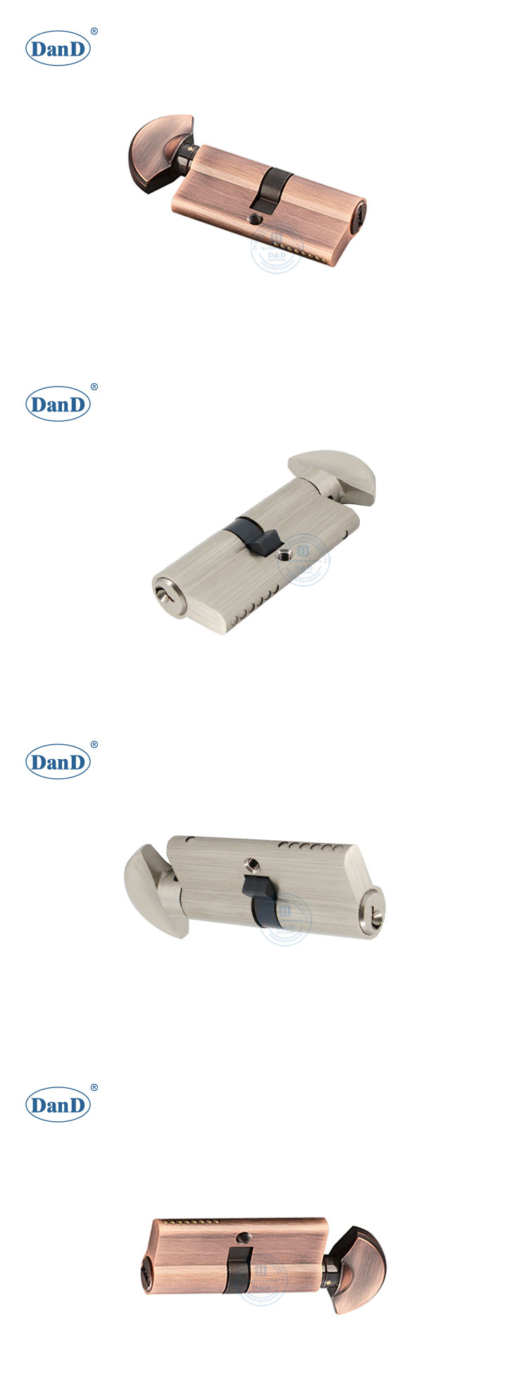 أسطوانة قفل النحاس