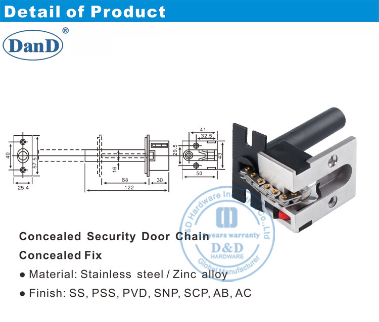 قفل سلسلة على الباب