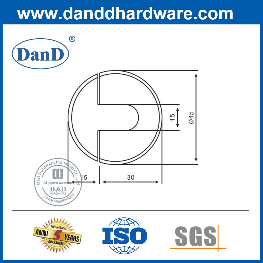 باب الأرض إيقاف الشركة المصنعة زنك سبيكة أفضل سدادة الباب الأمان DDDS006