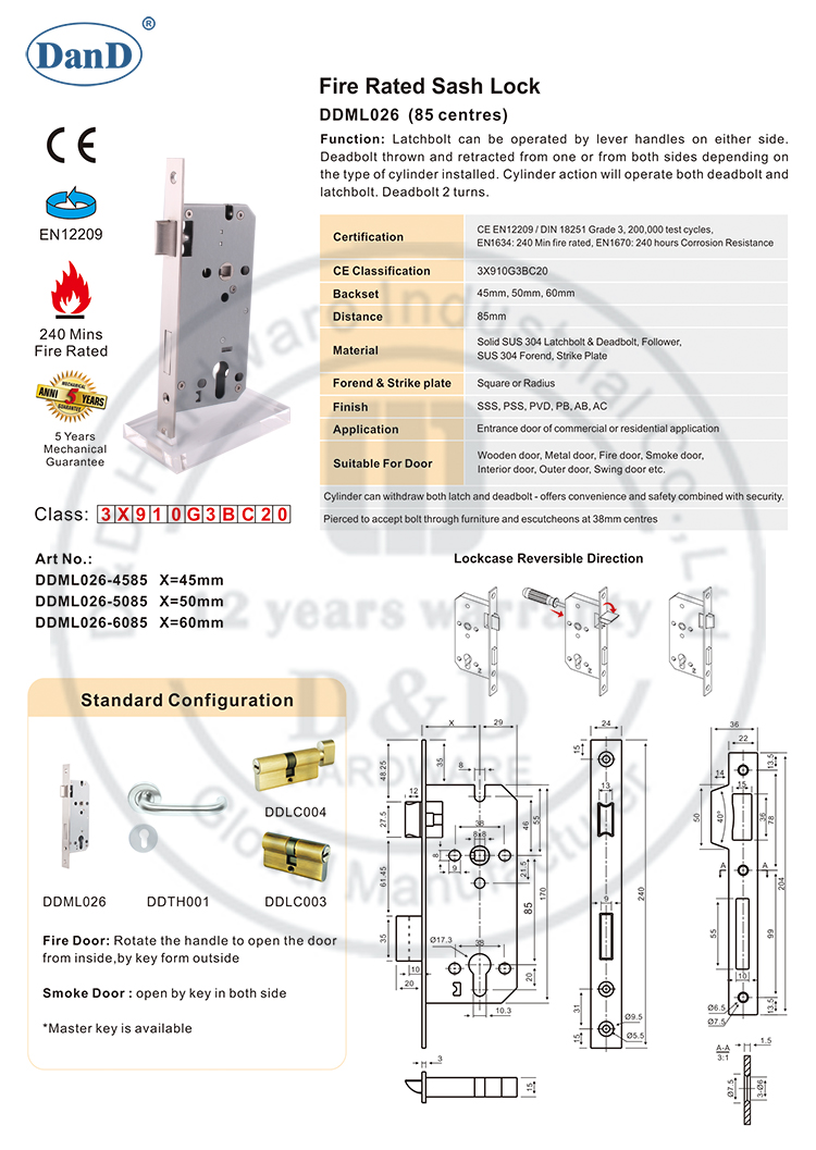 أجهزة الباب الأمامي و D الأجهزة