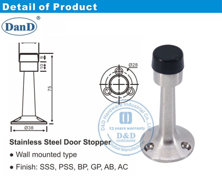 سدادة باب سبيكة الزنك