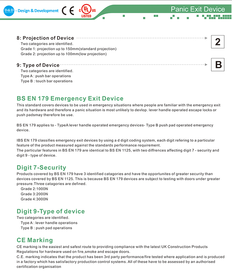 خروج الحريق الأجهزة D و D الأجهزة