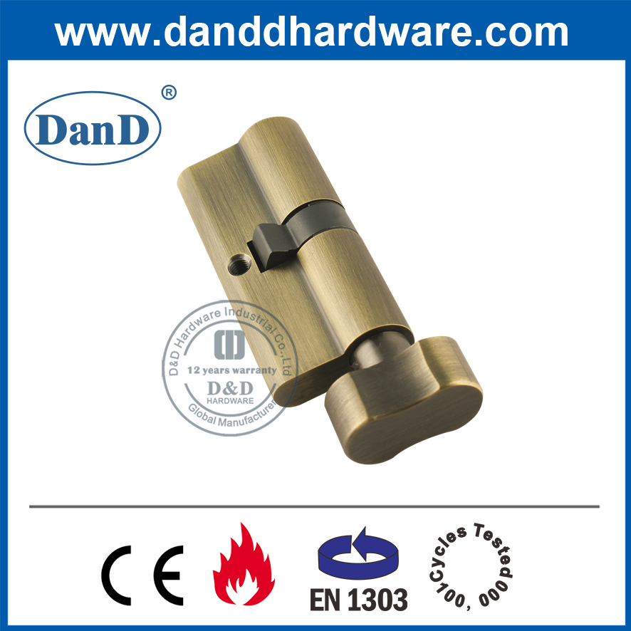 Euro Brass Brass Safety Bather Door Lock Cylinder-DDLC007
