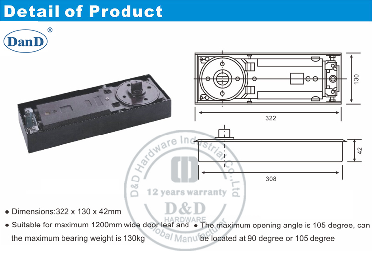 Floor Spring Hinge-D و D Hardware