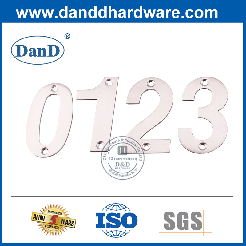 الفولاذ المقاوم للصدأ الجدار الخيالة نوع الباب رقم تسجيل لوحة DDSP013
