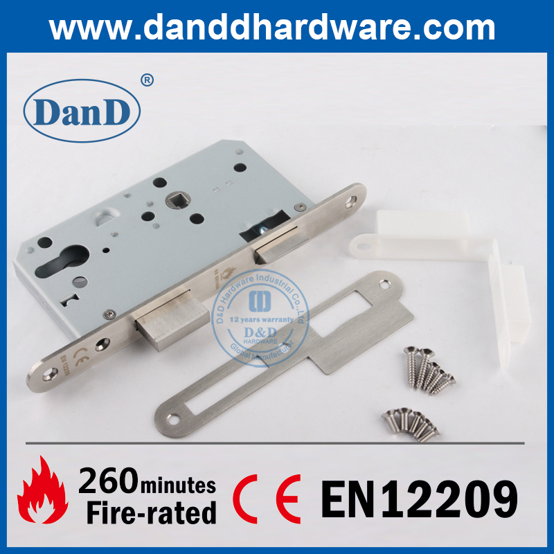CE MARK SS304 FIRE RATION FOREND FORDISE PRONT DOOR LOCK-DDML009R