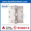 UL المدرجة الباب الداخلي مفصلات الكرة الحامل مفصل الباب مصنفة للفندق DDSS002-FR-4.5x4x3.4