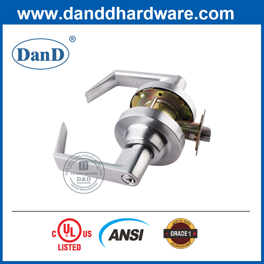 ANSI GRADE 1 Zinc Alloy Laver Lockset for Metal Door-DDLK009
