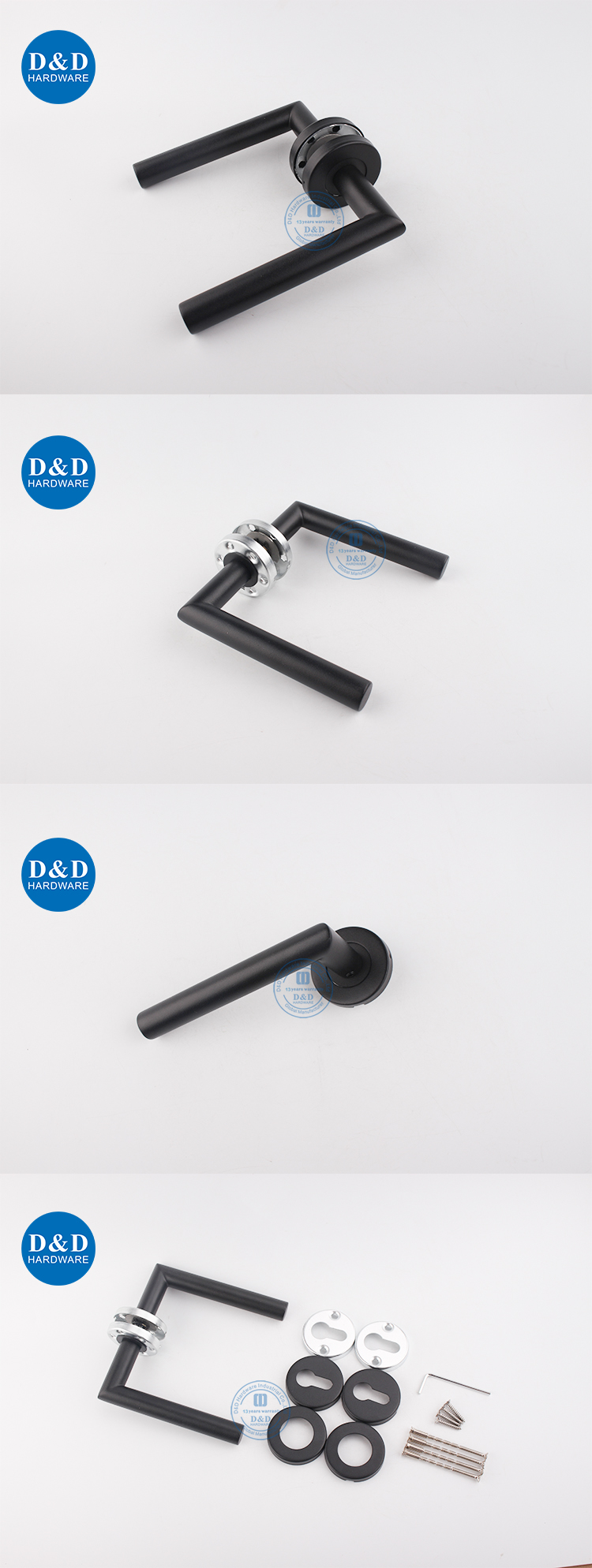 مقابض الباب الأسود