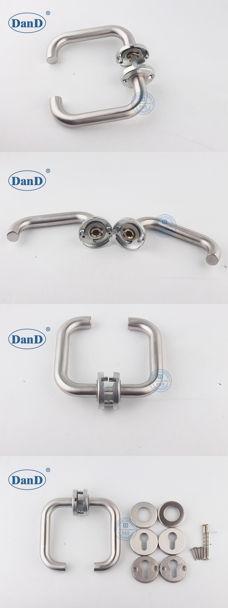 مقبض الباب الوردي المستدير