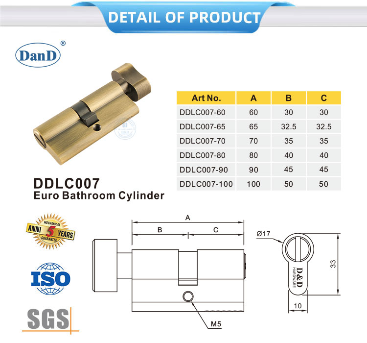 اسطوانة قفل النحاس العتيقة