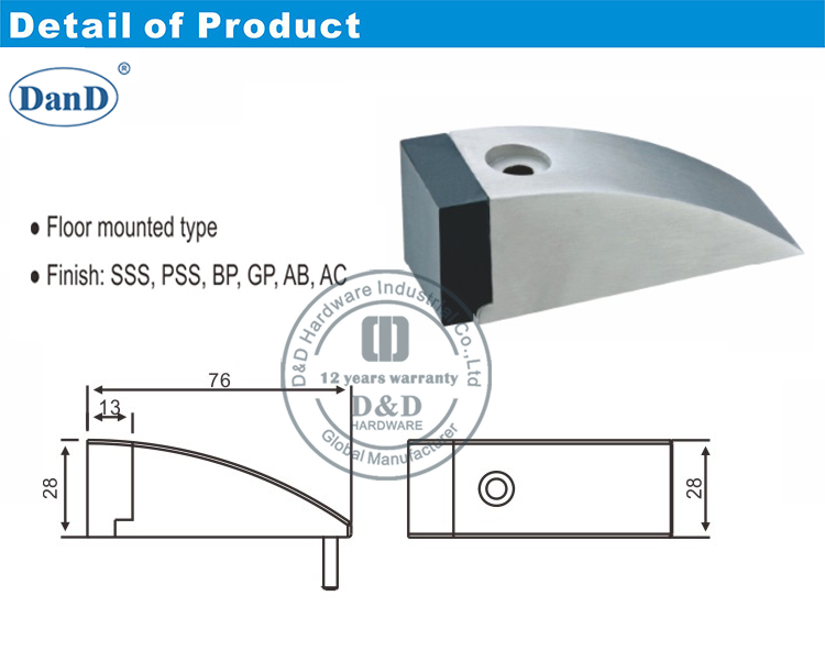 أجهزة إيقاف الباب في الهواء الطلق و D