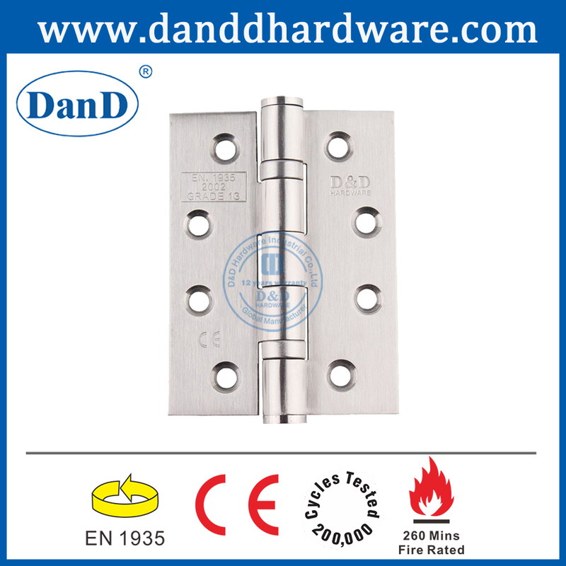CE Euro Style Steel Feel 304 Butt Fireproof Metal Door المفصل -DDSS001 -CE -4x3x3 