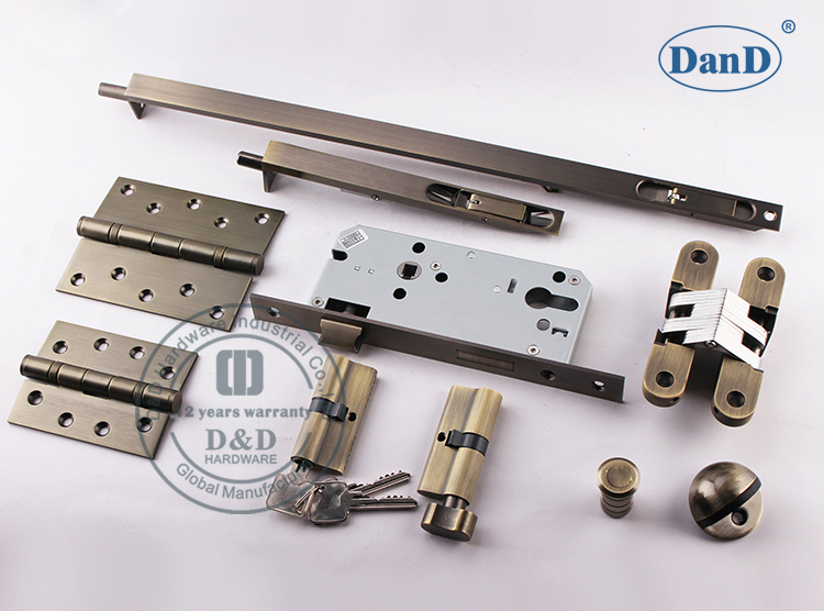 الأجهزة الباب النحاس العتيقة -D و D الأجهزة