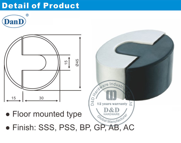 أجهزة إيقاف الباب الخشبي و D