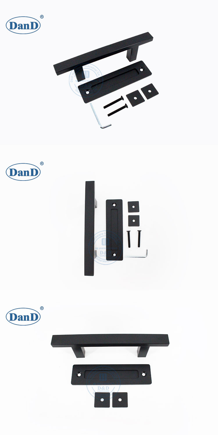 مقابض باب الحظيرة الأسود