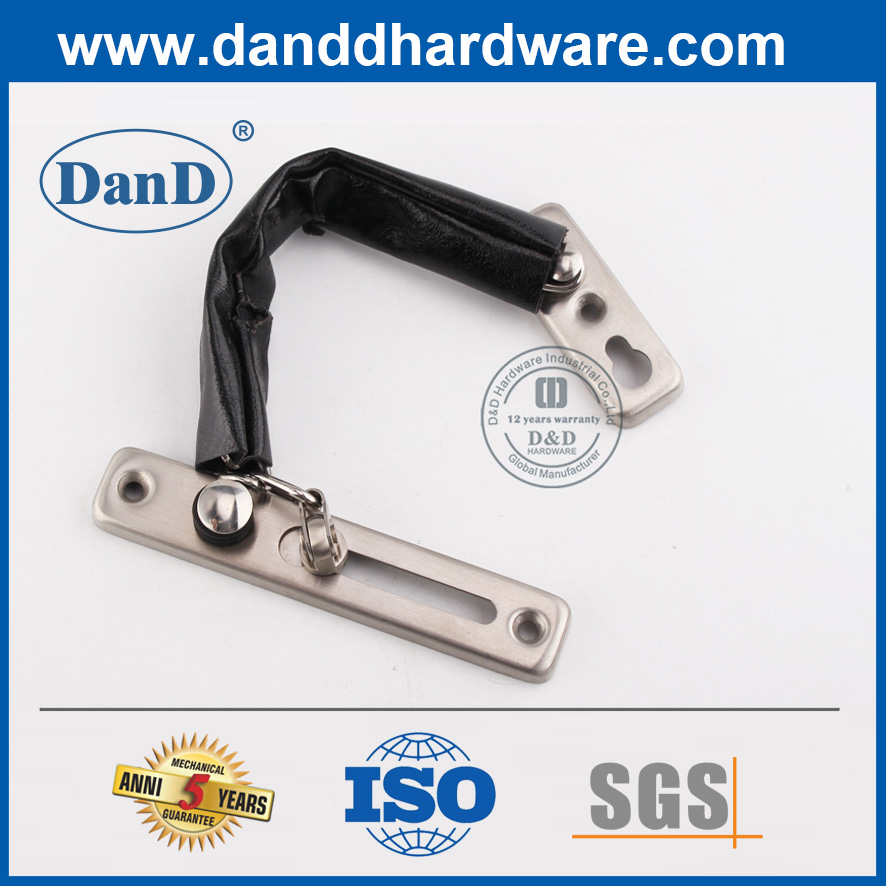 تصميم جديد قفل سلسلة الفولاذ المقاوم للصدأ لشقة الأبواب-DDDG004