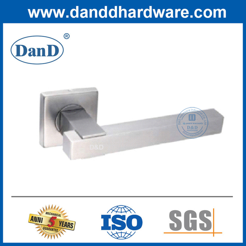 أنواع مقابض الأبواب التجارية مقابض مربعة من الفولاذ المقاوم للصدأ للأبواب DDTH048