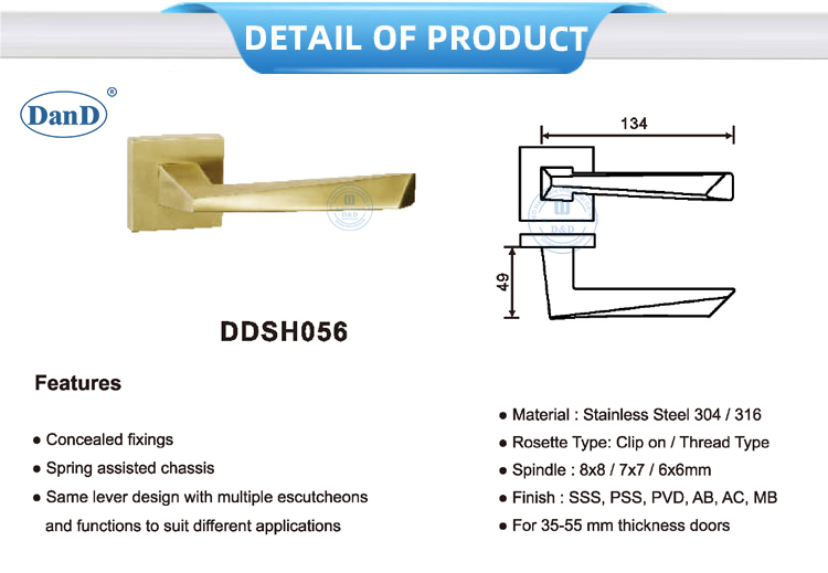 مقابض الباب الذهبي