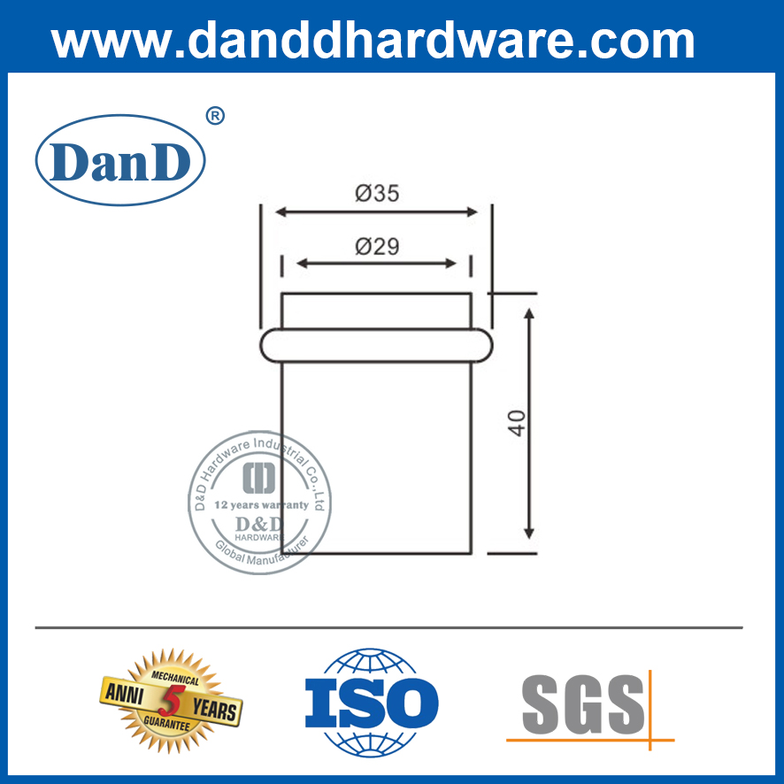 الفولاذ المقاوم للصدأ أفضل توقف الباب التجاري ل DDDS011