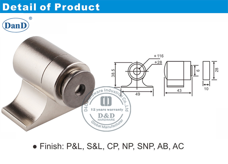 أجهزة إيقاف الباب في الهواء الطلق و D