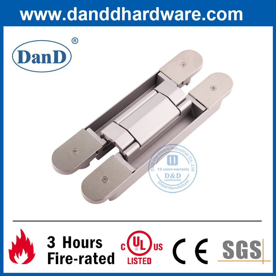 سبيكة الزنك الثقيلة ثلاثية الأبعاد ضبط الباب المخفي المفصلي DDCH008-G120