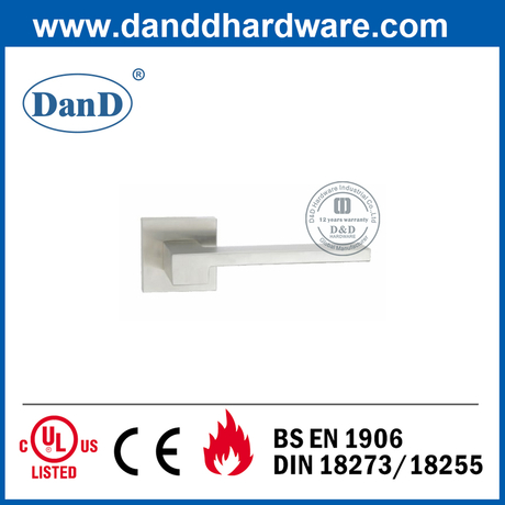 SUS304 مربعة روز رافعة الباب مقبض الباب الأمامي DDSH037