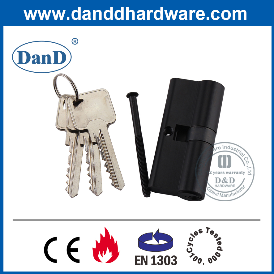 BS EN1303 EURO Black Brass Door Lock Cylinder-DDLC003