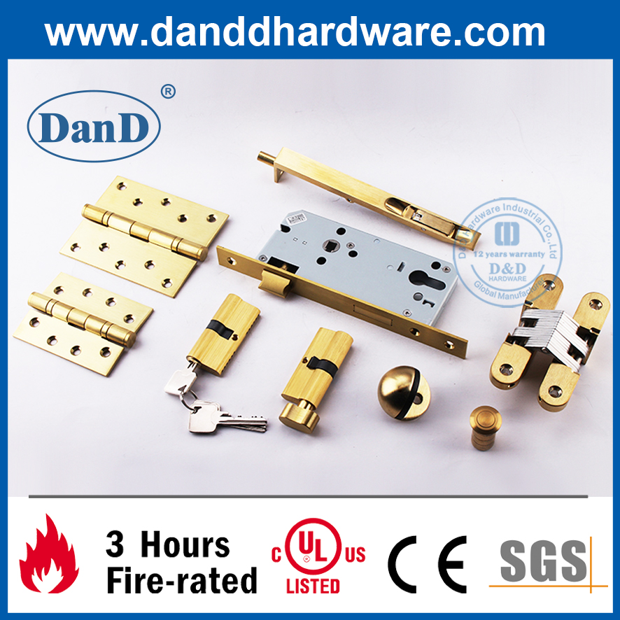 Euro Solid Brass Light Lock Lock Key Half Cylinder-DDLC010
